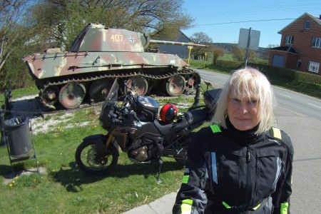  Le tank Panther de Grandménil. Gabrielle.