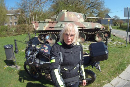  Le tank Panther de Grandménil. Gabrielle.