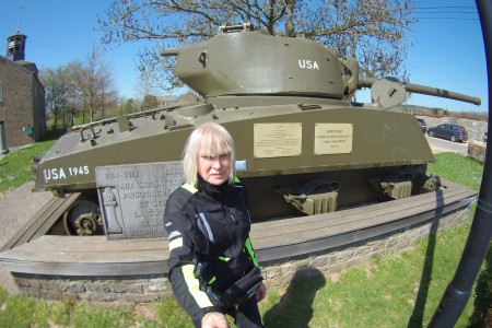  Le tank Sherman de Beffe. Gabrielle.