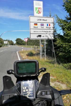  Route des cols des Fagnes. Frontière Belgique-Allemagne.