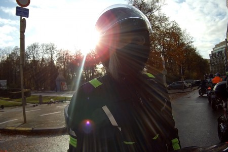  Manifestation des motards. Bruxelles.