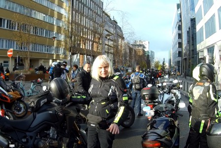  Manifestation des motards. Bruxelles.