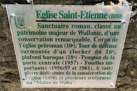  Eglise romane Saint-Etienne de Waha.