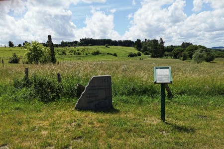  Borne Ici fut arrêté l'envahisseur Longchamps. N50.08702° E5.25071°