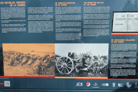 ﻿Cimetière militaire français de la Belle Motte à Aiseau-Presles.