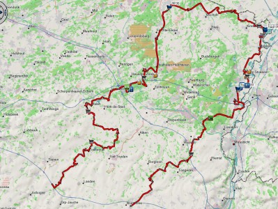  ﻿Tracé du parcours.