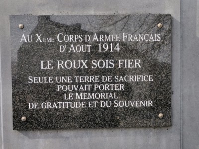  Mémorial Xième Corps d'armée francais. Village de Le Roux.