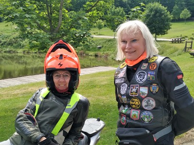  ﻿Avec Joëlle. Photo Michel Vanderlinden.