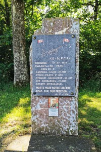  ﻿Mémorial crash d'un bombardier canadien à Gochenée le 14/7/1943.