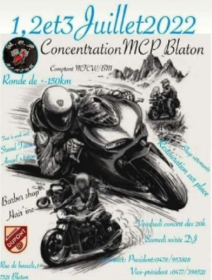  ﻿L'affiche. Concentration MCP Blaton 2022.