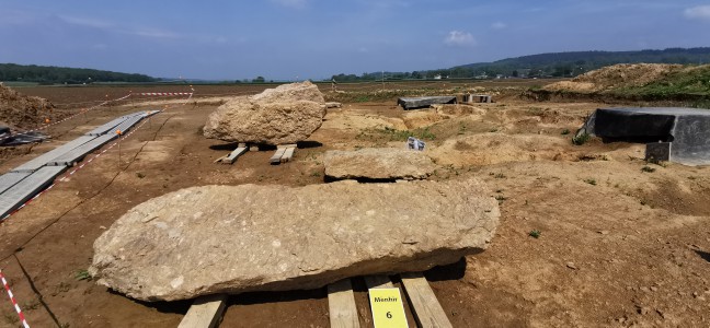  Site archéologique. Découverte de 7 nouveaux menhirs.