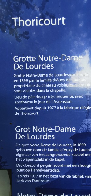  ﻿Grotte de Lourdes de Thoricourt.