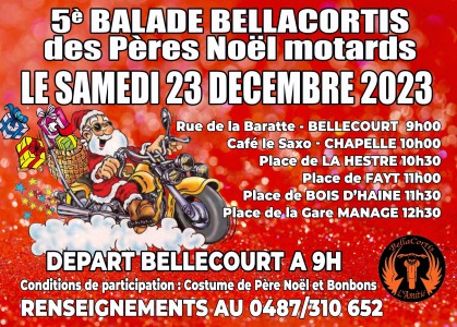  ﻿Balade des Pères Noël. Bellacortis 2023.
