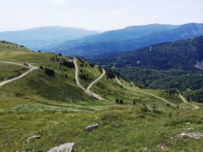  Route D25. A proximité de Mijanès. 
 