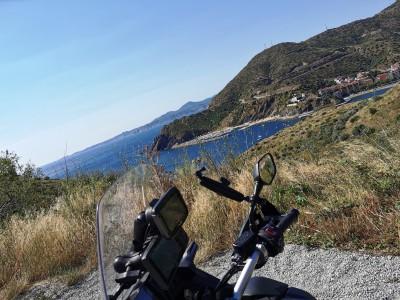  En longeant la Méditérranée. Cerbère. France.