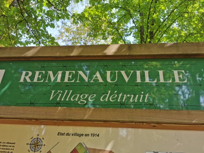  ﻿Le village détruit de Remenauville.
