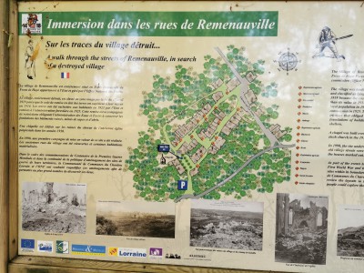  ﻿Le village détruit de Remenauville.