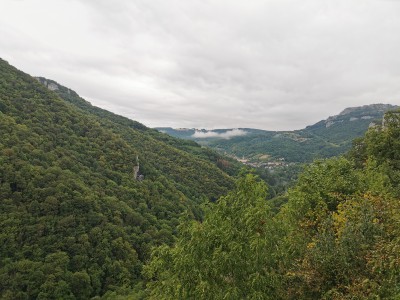  ﻿Paysage sur la D67 à proximité de Saint-Gorgon-Main. Département du Doubs.