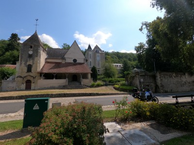  ﻿Eglise Saint-Ouen à Saint-Ouen-les-Vignes. Département d'Indre-et-Loire.