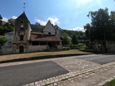  ﻿Eglise Saint-Ouen à Saint-Ouen-les-Vignes. Département d'Indre-et-Loire.