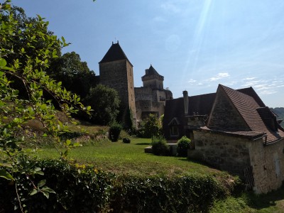  ﻿Castelnaud-la-Chapelle et son château-fort.