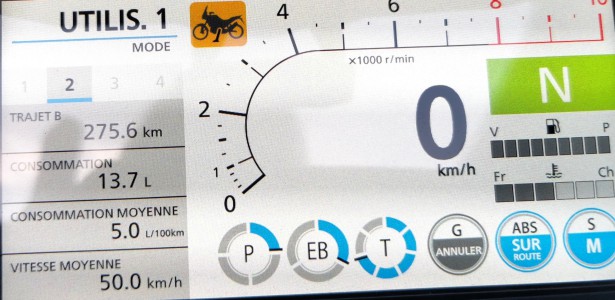  Compteur kilométrique de la journée.