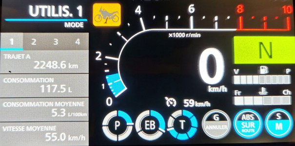  Compteur totalité du voyage.